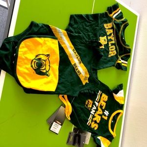 Set of Baylor onesies and bib. New with tags